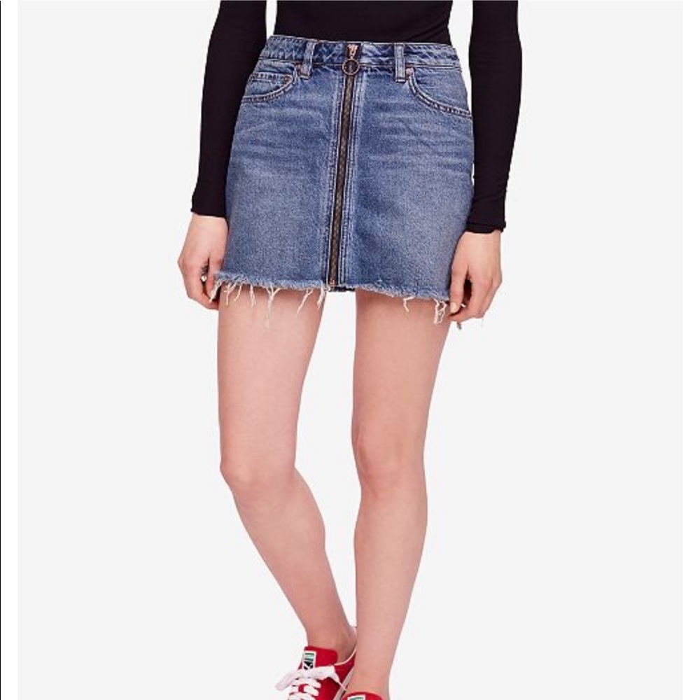 NWT Free People zip it up skirt